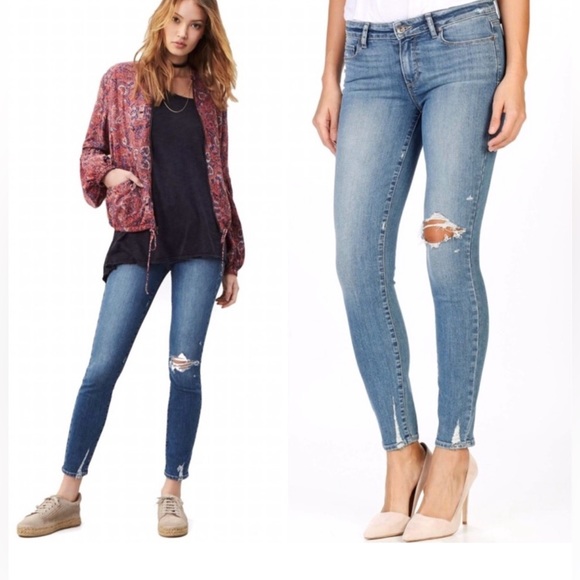 PAIGE Denim - PAIGE Hoxton Ankle - Pryor Destructed
